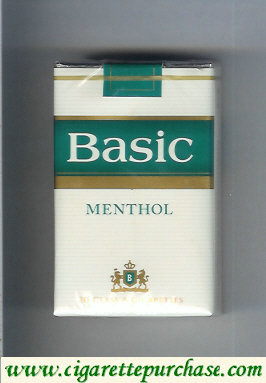 Basic Menthol filter cigarettes soft box